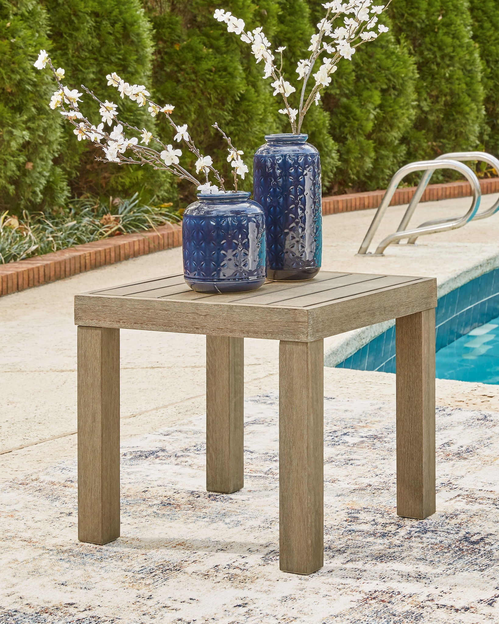 Silo Point - Brown - Square End Table - Hornell Furniture Outlet