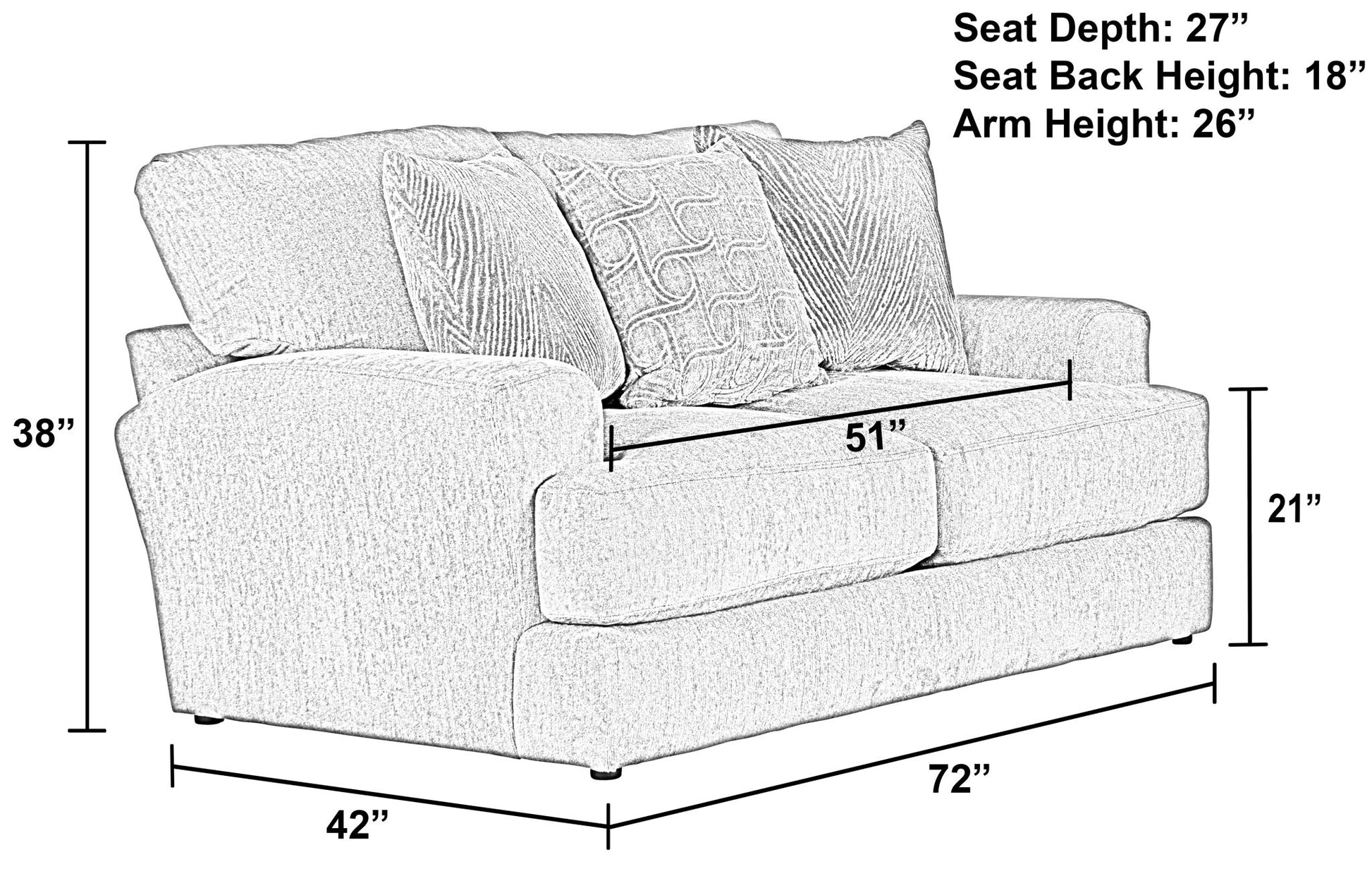 Lamar - Loveseat - Hornell Furniture Outlet