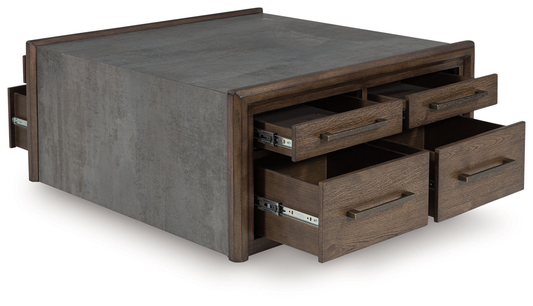 Kallenny - Brown / Gray - Square Cocktail Table - Hornell Furniture Outlet