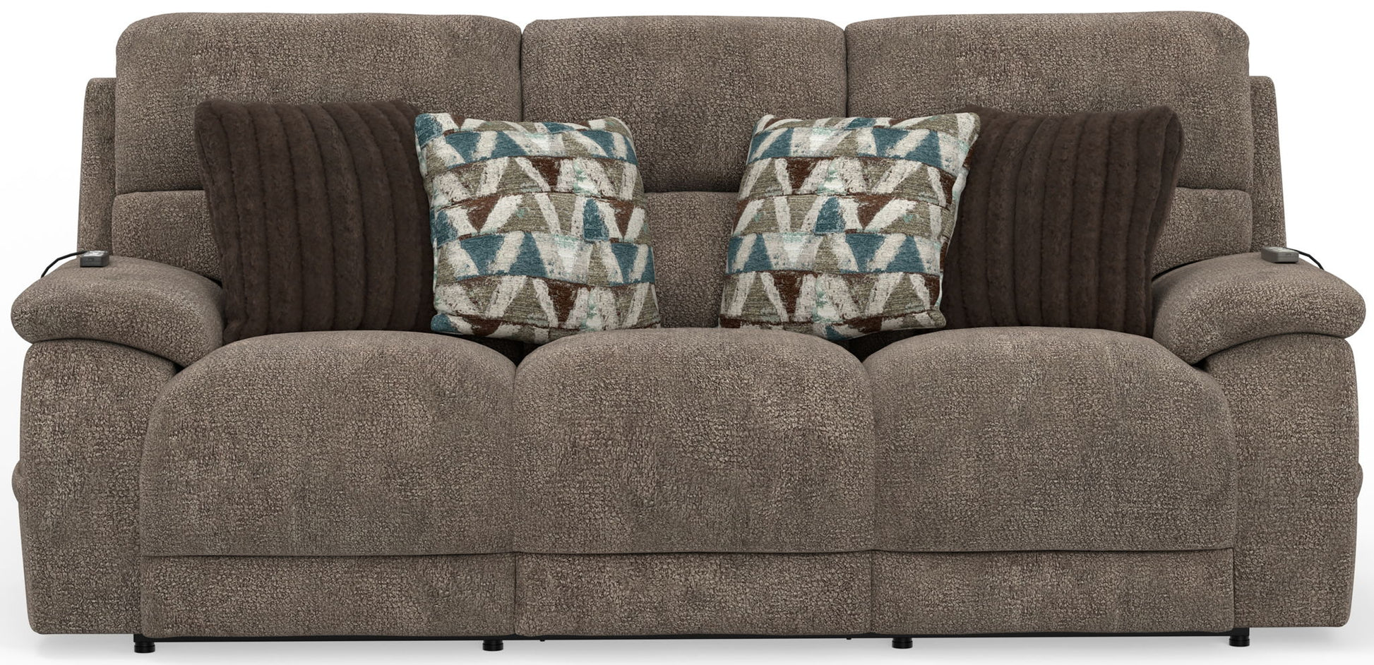 Joya - Zero Gravity Power Reclining Sofa With Power Adjustable Headrest And CR3 Heat/Massage/Lumbar - Mushroom - Hornell Furniture Outlet