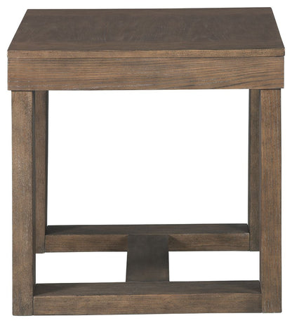 Cariton - Gray - Square End Table - Hornell Furniture Outlet