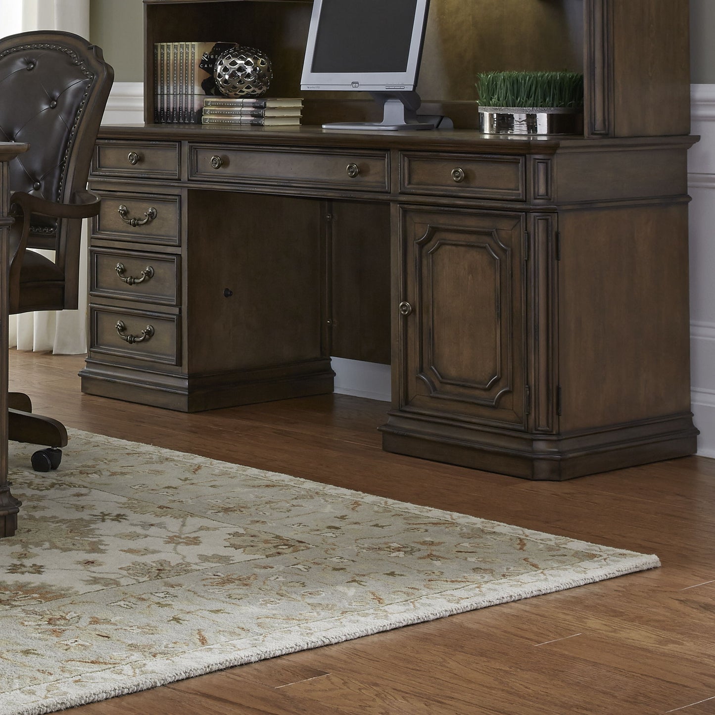 Amelia - Credenza - Dark Brown - Hornell Furniture Outlet