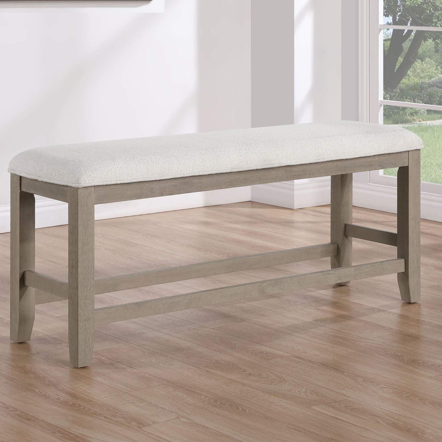 Lily - Counter Bench - Gray - Hornell Furniture Outlet