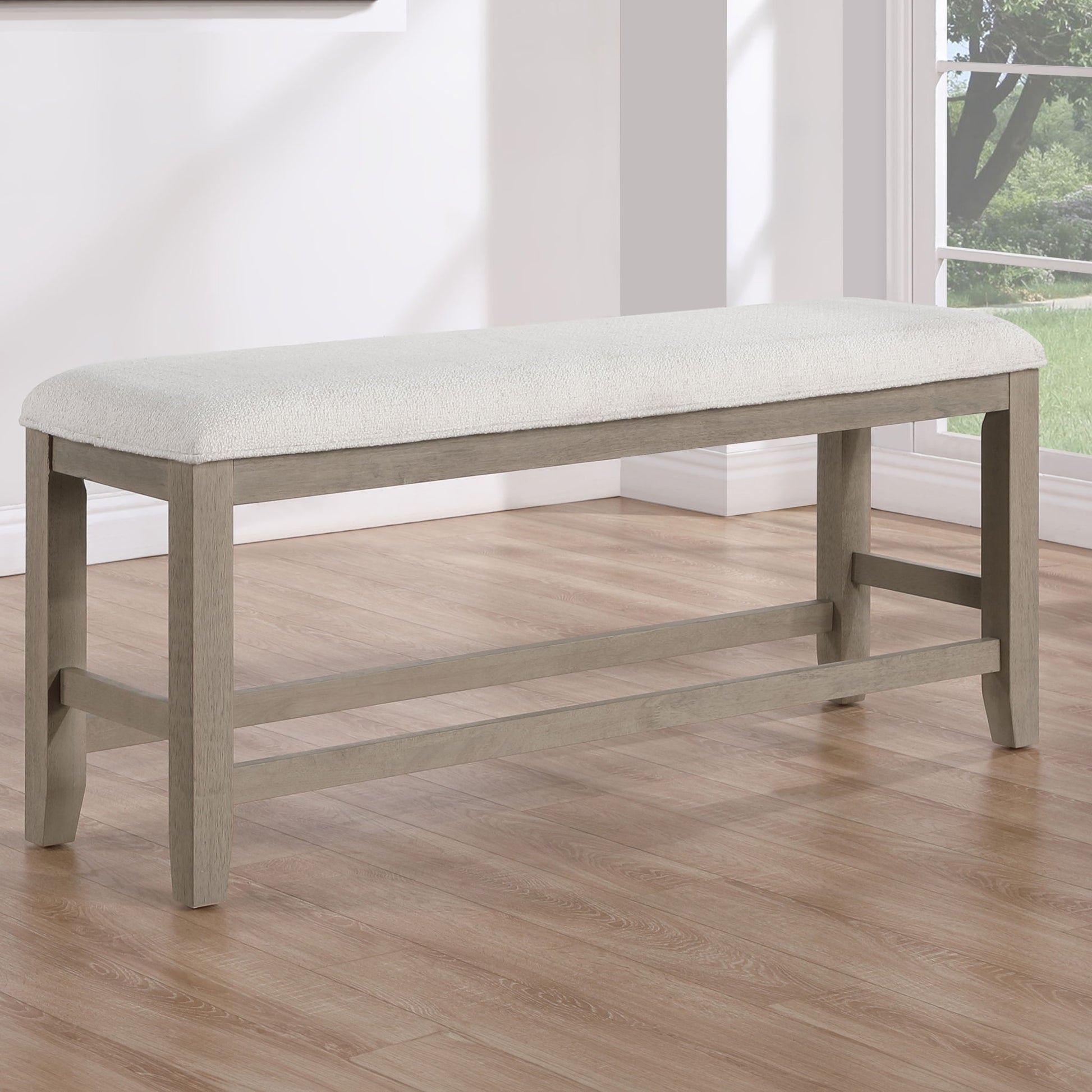 Lily - Counter Bench - Gray - Hornell Furniture Outlet