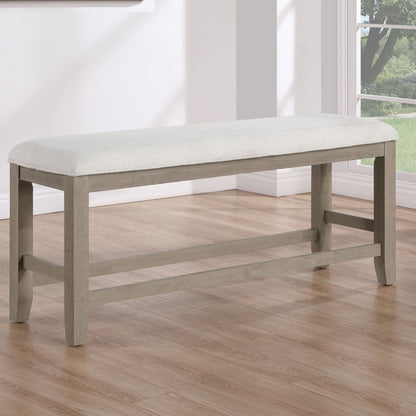 Lily - Counter Bench - Gray - Hornell Furniture Outlet