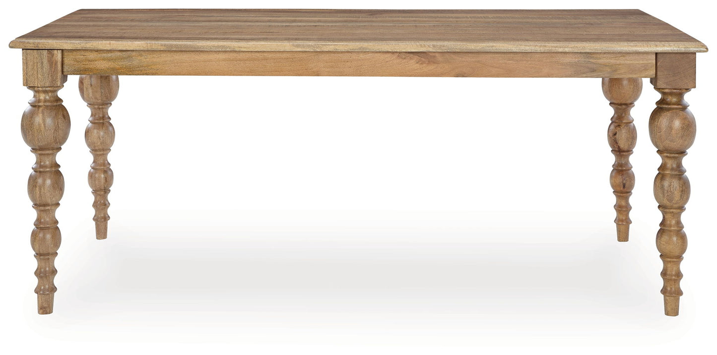 Rybergston - Light Brown - Rectangular Dining Room Table - Hornell Furniture Outlet