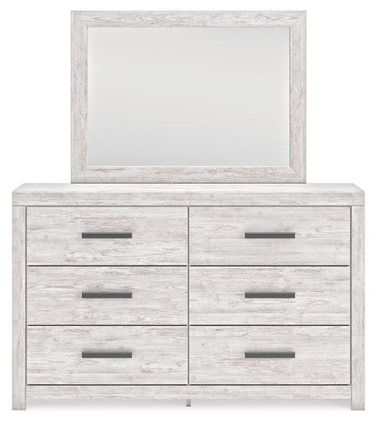 Cayboni - Whitewash - Dresser And Mirror - Hornell Furniture Outlet