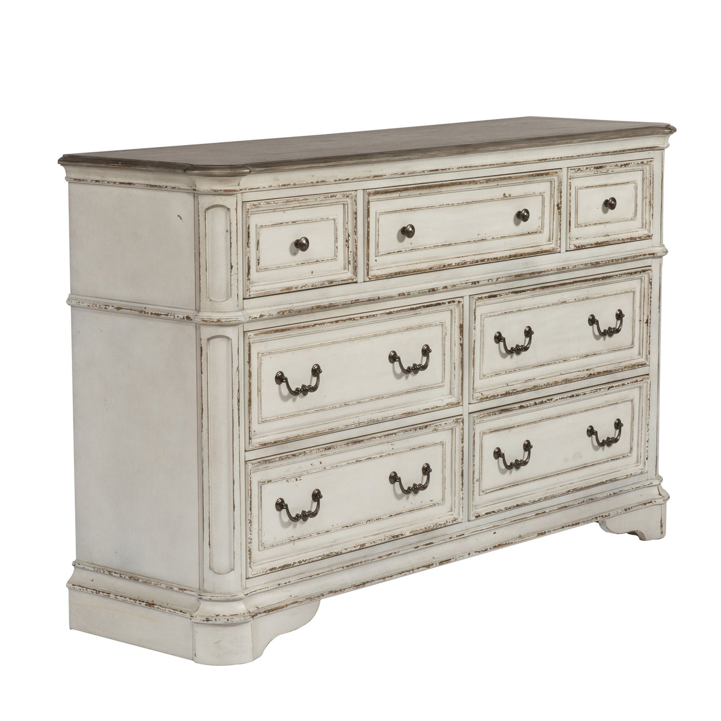 Magnolia Manor - 7 Drawer Dresser - Hornell Furniture Outlet