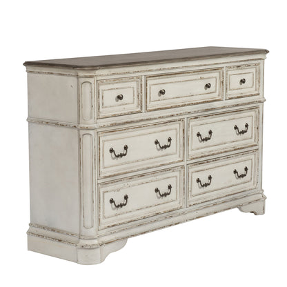 Magnolia Manor - 7 Drawer Dresser - Hornell Furniture Outlet