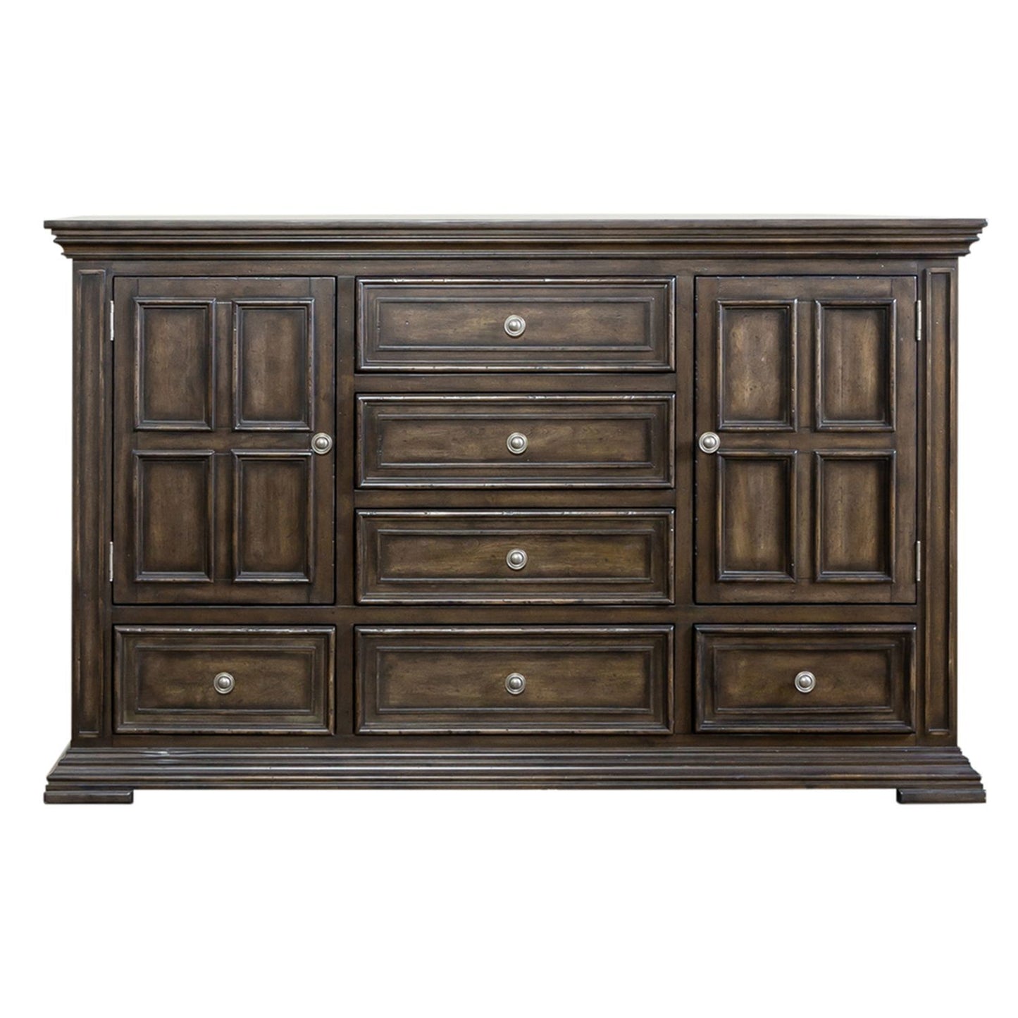 Big Valley - 2 Door 6 Drawer Dresser - Hornell Furniture Outlet