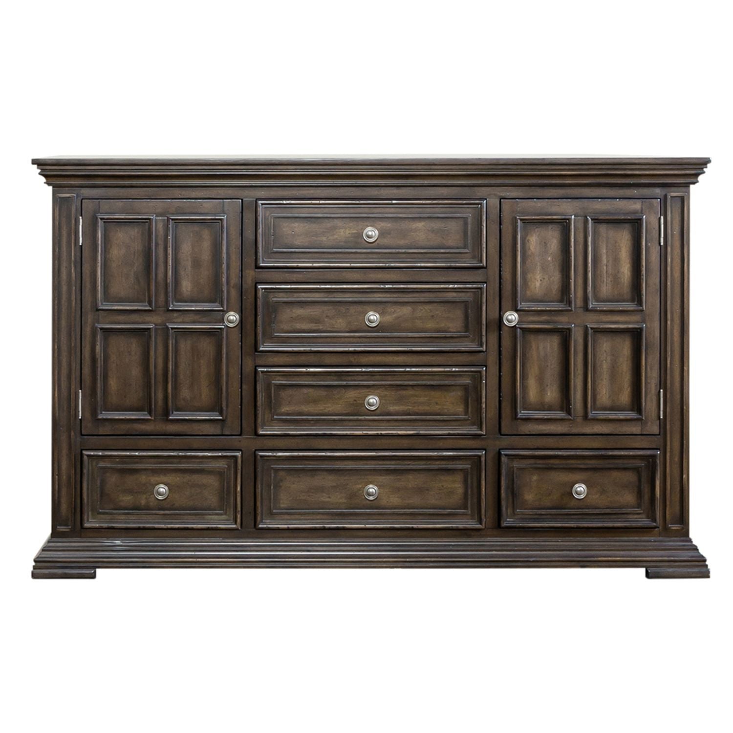 Big Valley - 2 Door 6 Drawer Dresser - Hornell Furniture Outlet