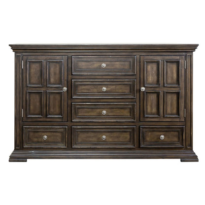 Big Valley - 2 Door 6 Drawer Dresser - Hornell Furniture Outlet