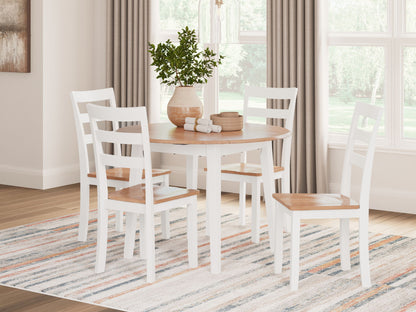 Gesthaven - Round Dining Room Drop Leaf Table - Hornell Furniture Outlet