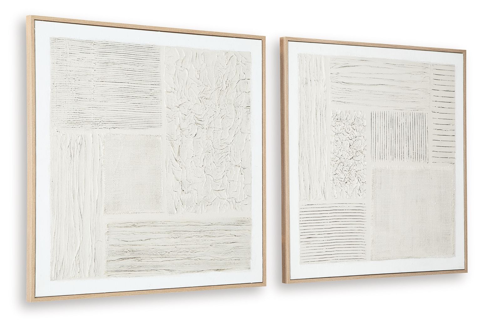 Andorfield - Wall Art Set (Set of 2) - Beige / Black / White - Hornell Furniture Outlet