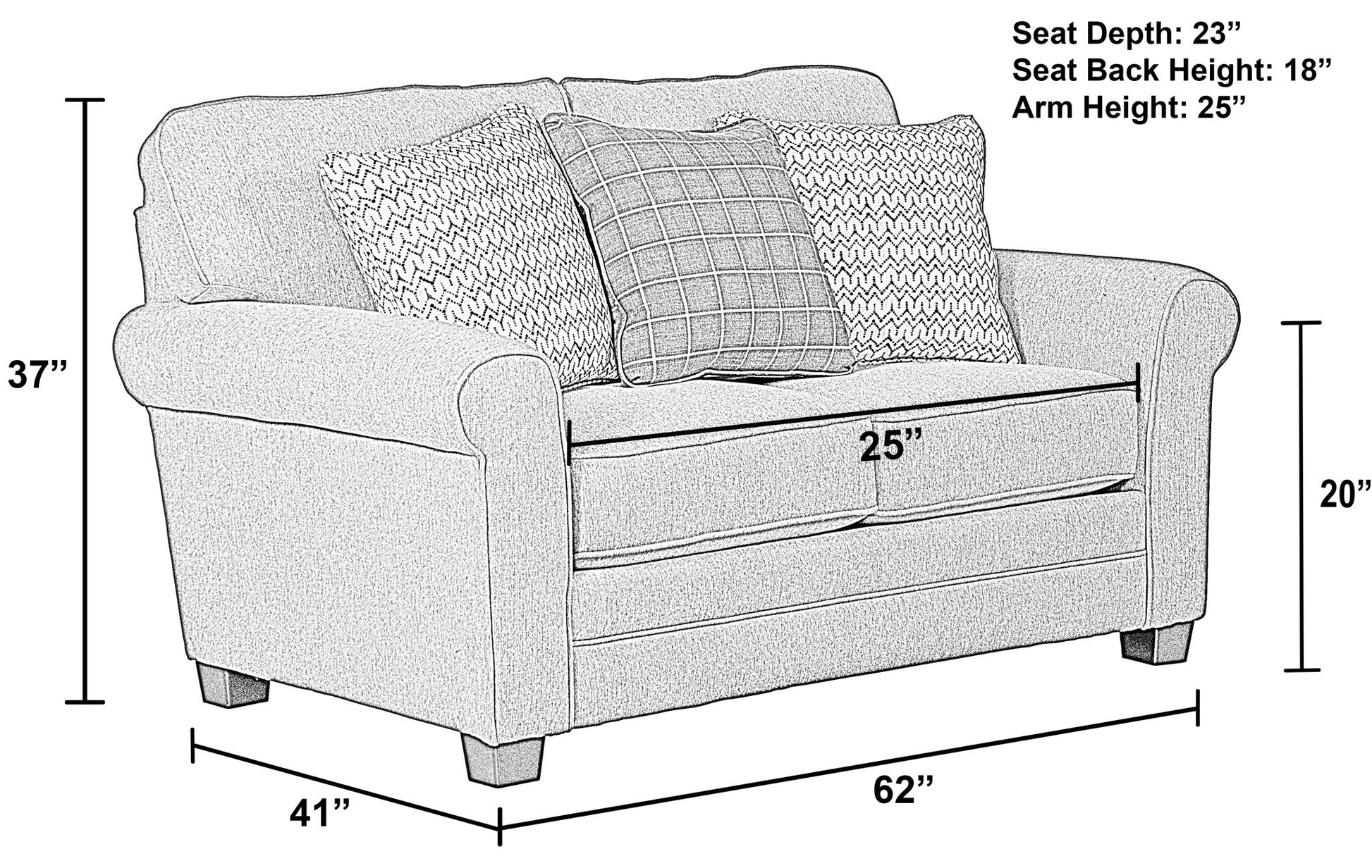 Lewiston - Loveseat - Cement - Hornell Furniture Outlet