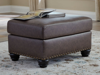 Roxmere - Umber - Ottoman - Hornell Furniture Outlet