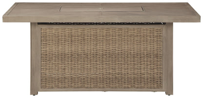 Beachcroft - Rectangular Fire Pit Table - Hornell Furniture Outlet