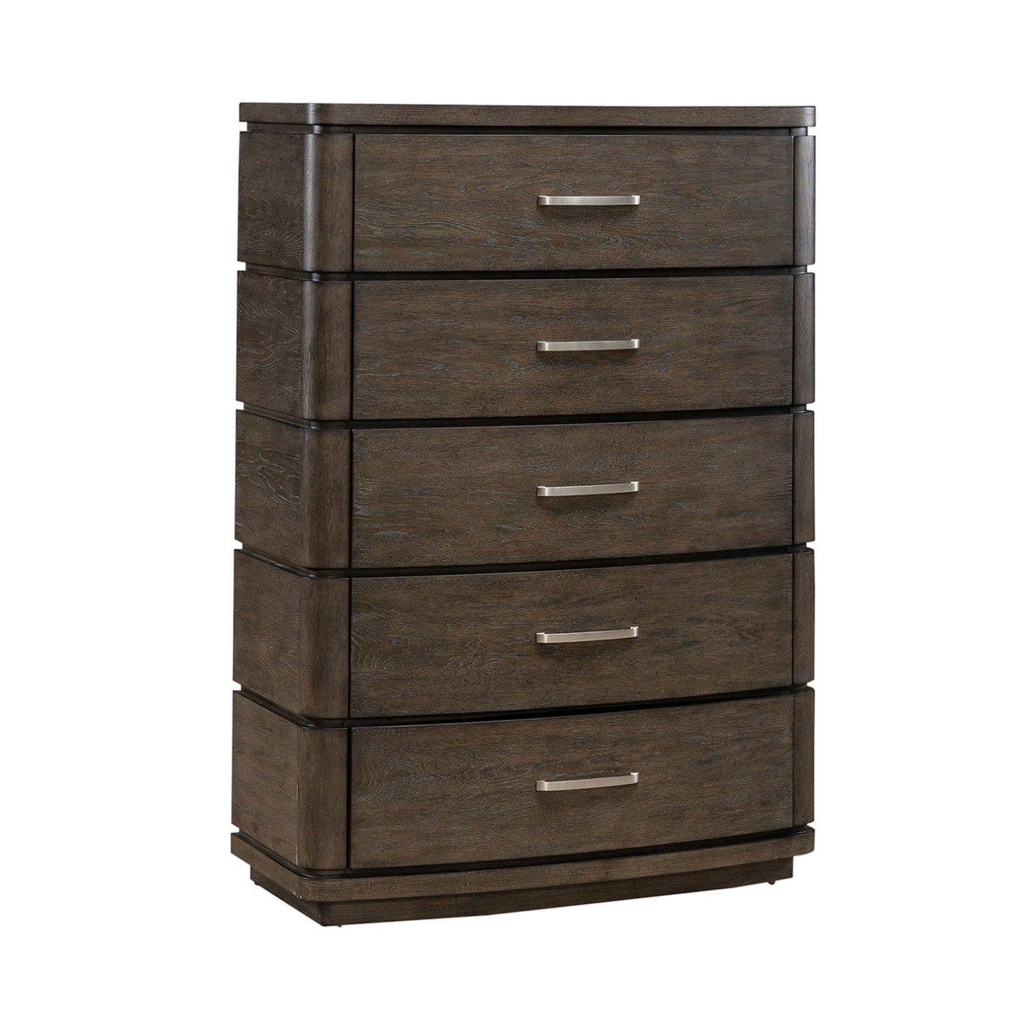 Cascade Falls - 5 Drawer Chest - Satin Espresso - Hornell Furniture Outlet