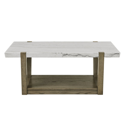 Perth - Marble Top Table - Hornell Furniture Outlet