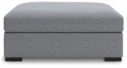 Bealton - Salt And Pepper - Oversized Accent Ottoman - Hornell Furniture Outlet
