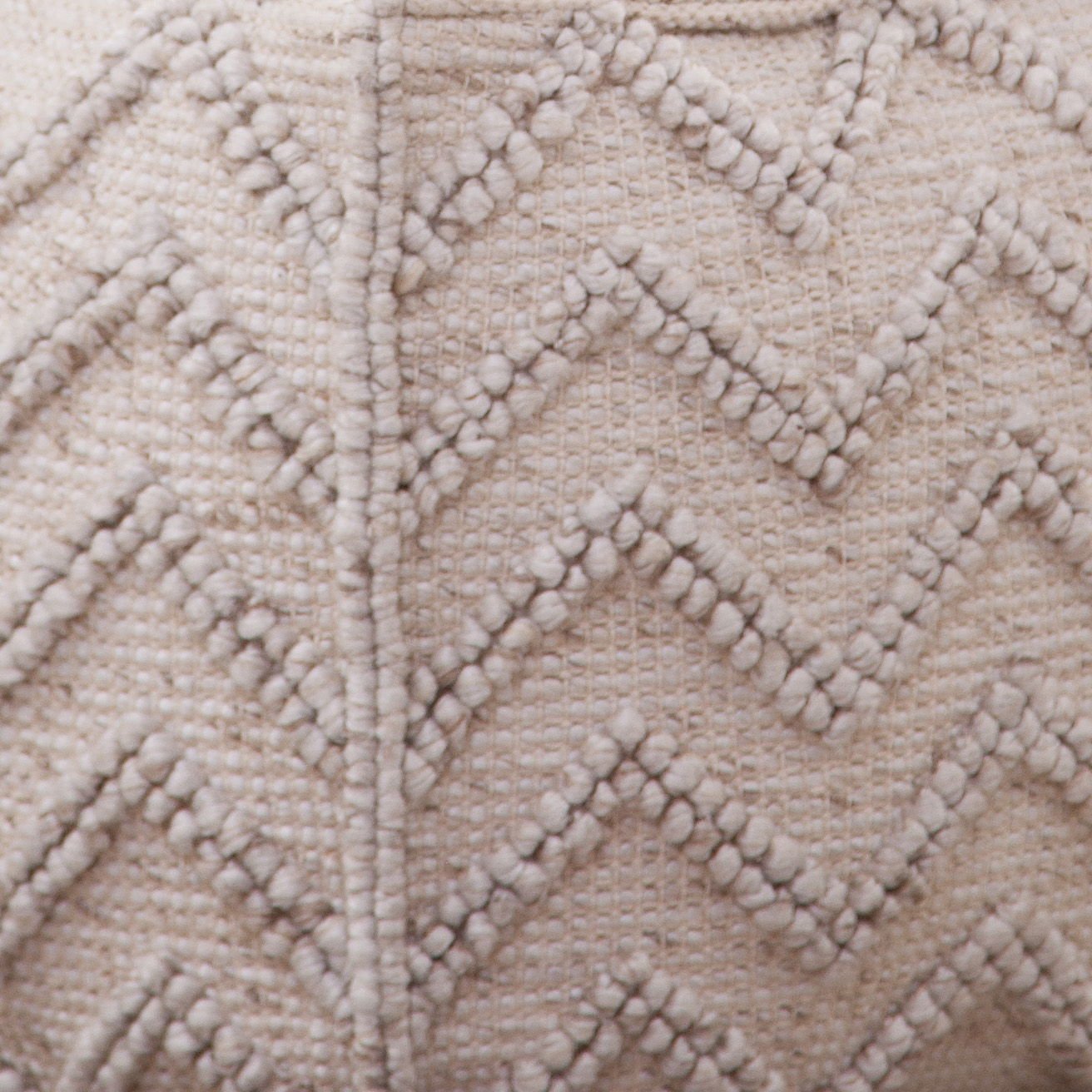 Kenzari - Square Zigzag Handwoven - Gray - Hornell Furniture Outlet