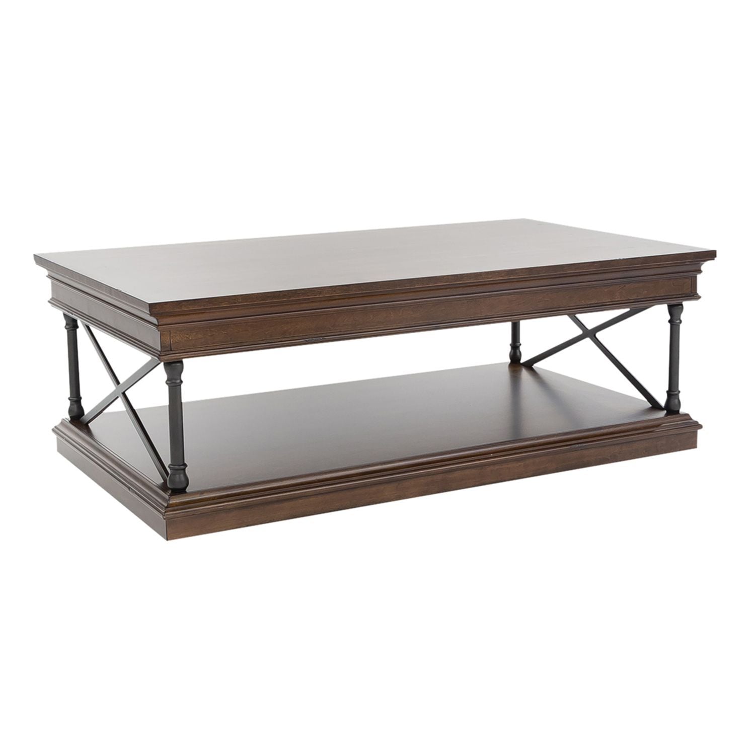 Tribeca - Rectangular Cocktail Table - Dark Brown - Hornell Furniture Outlet