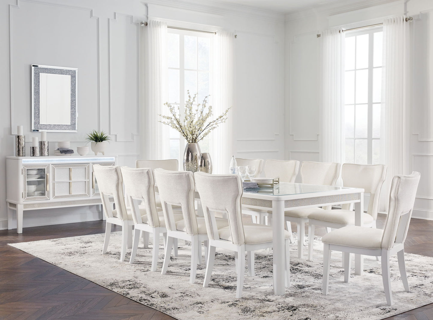 Chalanna - Rectangular Dining Room Extension Table Set - Hornell Furniture Outlet
