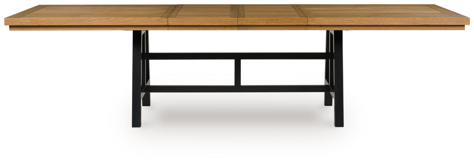 Galliden - Black / Brown - Rectangular Dining Room Extension Table - Hornell Furniture Outlet