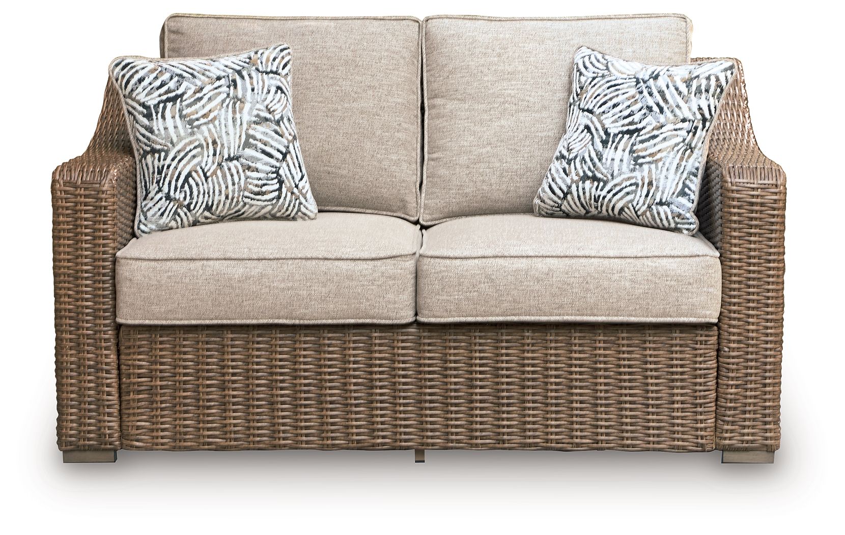 Laguna Heights - Loveseat With Cushion - Beige - Hornell Furniture Outlet
