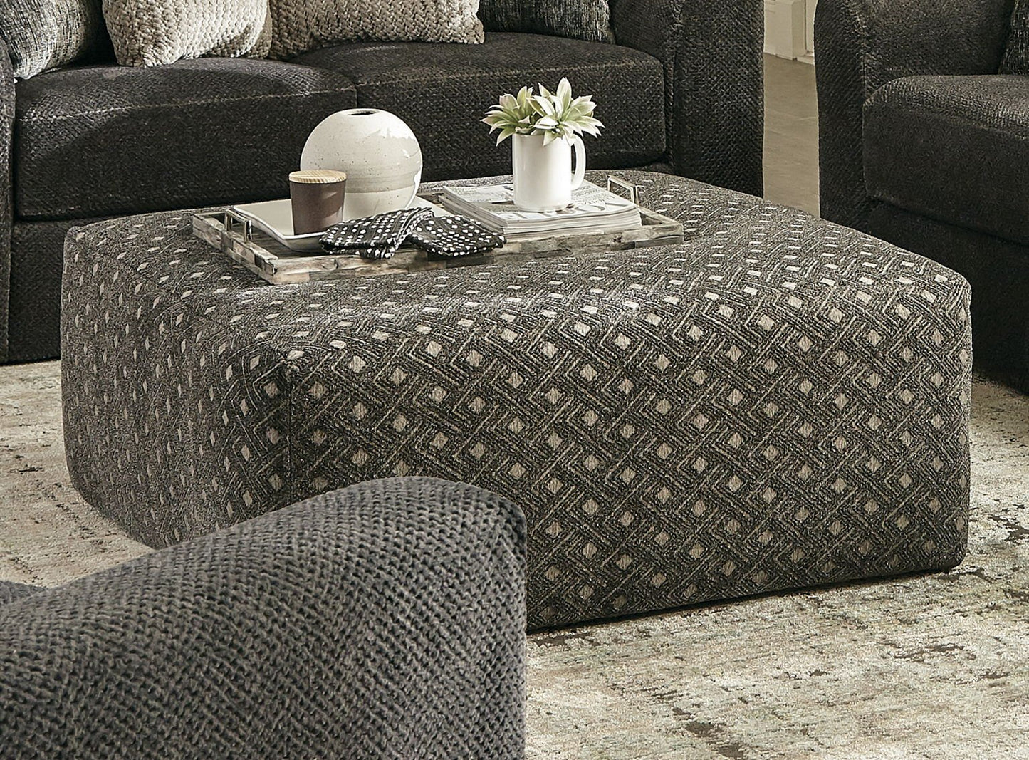 Midwood - Cocktail Ottoman - Hornell Furniture Outlet
