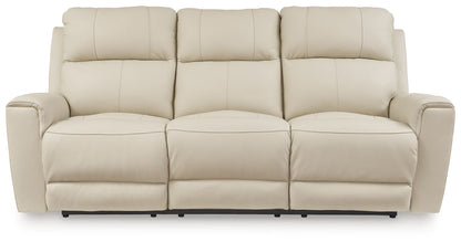 Dahlmoore - Almond - Power Reclining Sofa - Hornell Furniture Outlet