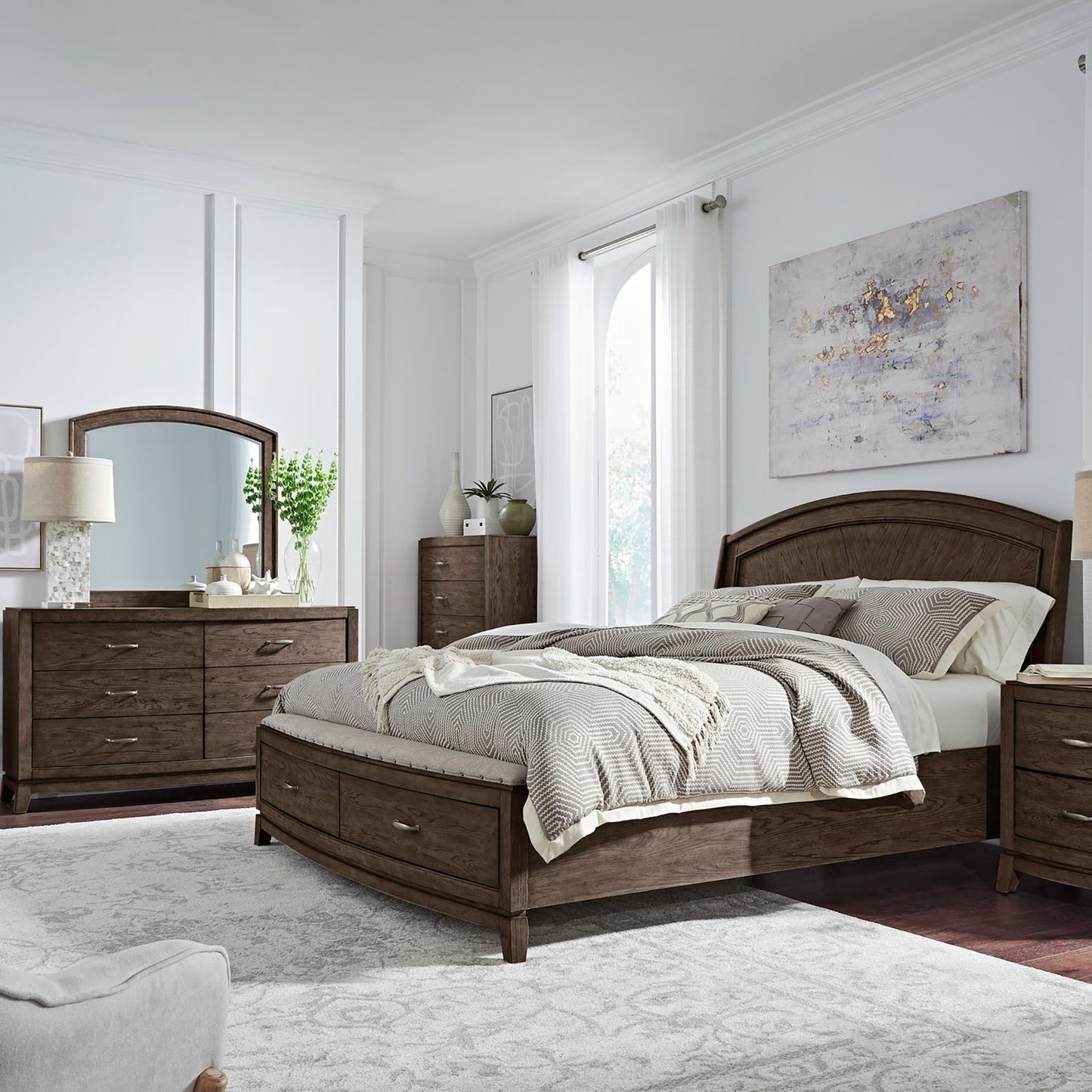 Avalon - Panel Bedroom Set - Hornell Furniture Outlet