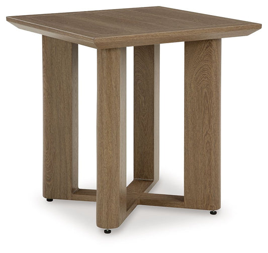 Serene Bay - Dark Brown - Square End Table - Hornell Furniture Outlet