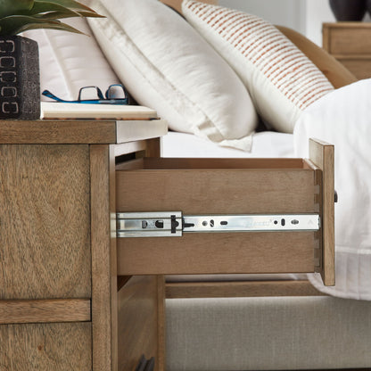 Tomtyn - Light Brown - Two Drawer Night Stand - Hornell Furniture Outlet