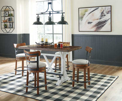 Valebeck - Counter Height Table Set - Hornell Furniture Outlet
