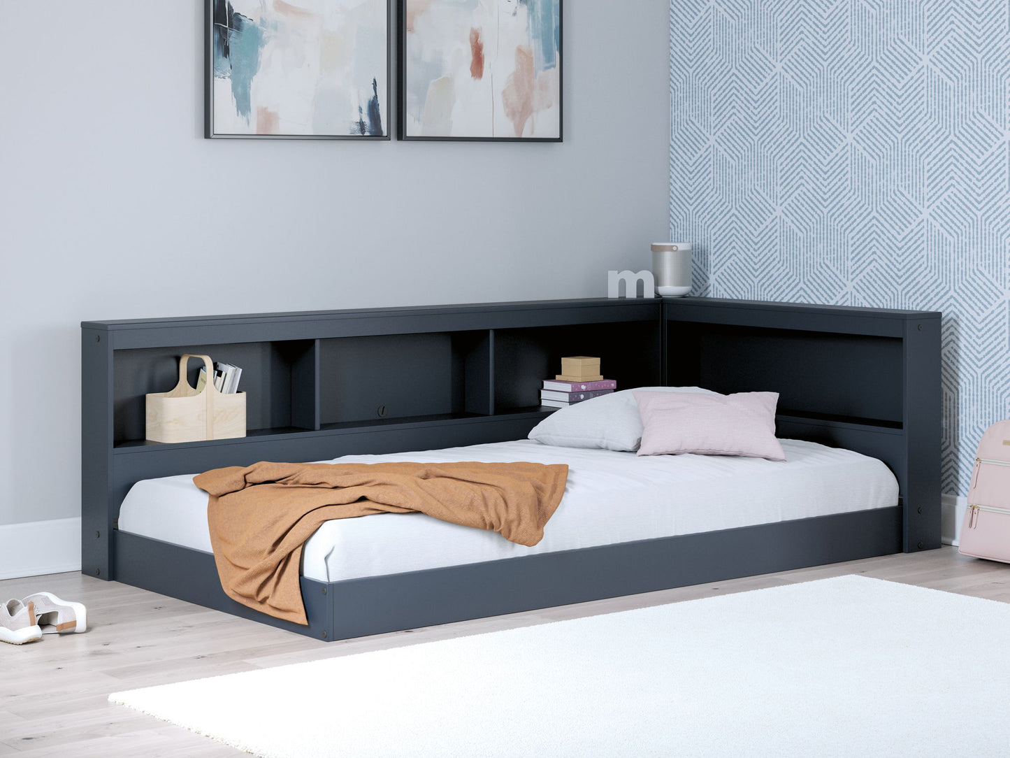 Simmenfort - Bookcase Storage Bed - Hornell Furniture Outlet