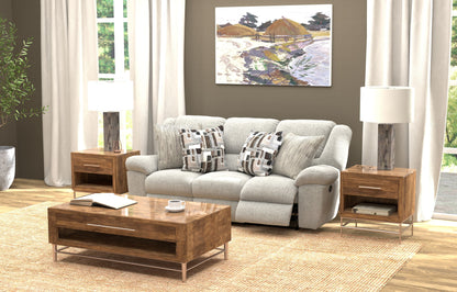 Trifecta - Sofa With 3 Recliners and Drop Down Table - Hornell Furniture Outlet