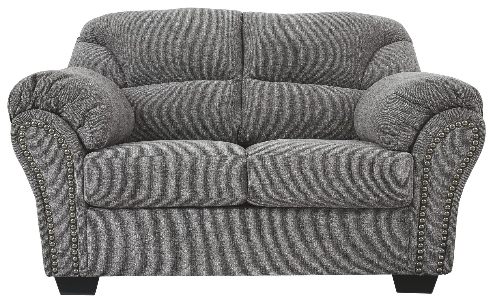 Allmaxx - Pewter - Loveseat - Hornell Furniture Outlet