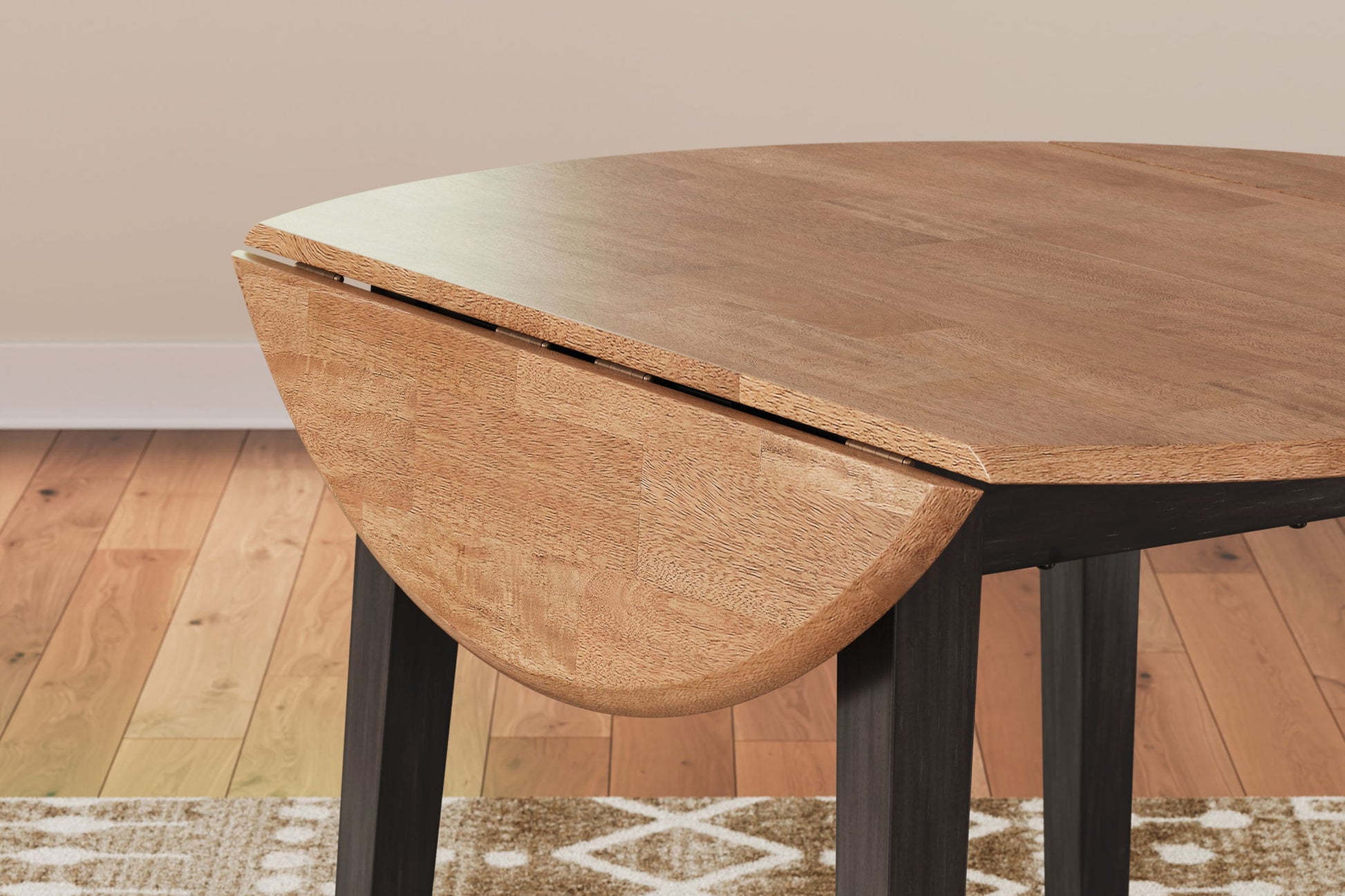 Gesthaven - Round Dining Room Drop Leaf Table - Hornell Furniture Outlet
