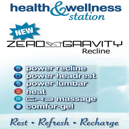 Joya - Power Lay Zero Gravity Recliner With Power Adjustable Headrest And CR3 Heat/Massage/Lumbar/ZG - Mushroom - Hornell Furniture Outlet