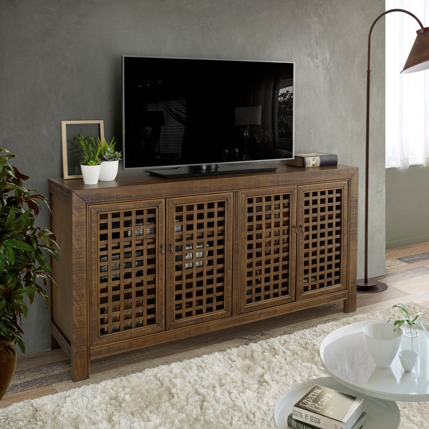 Rio - 4 Door Accent Cabinet - Hornell Furniture Outlet
