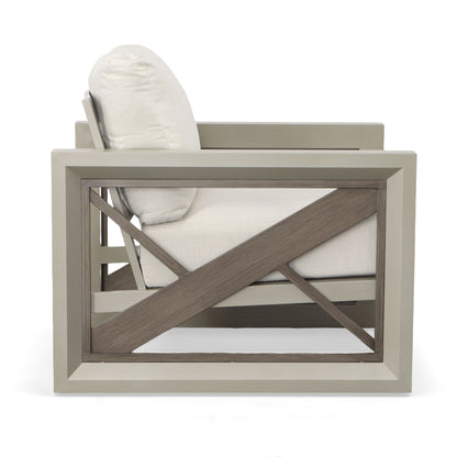 Dalilah - Patio Arm Chair - Gray - Hornell Furniture Outlet