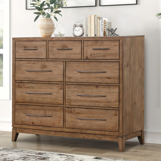 Shaker Lakes - 9 Drawer Chesser - Brown - Hornell Furniture Outlet