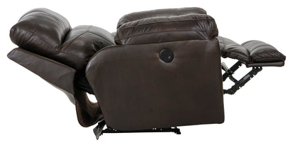 Costa - Power Lay Flat Recliner - Hornell Furniture Outlet