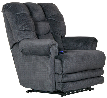 Malone - Power Lay Flat Recliner With Extended Ottoman - Hornell Furniture Outlet