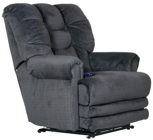 Malone - Power Lay Flat Recliner With Extended Ottoman - Hornell Furniture Outlet