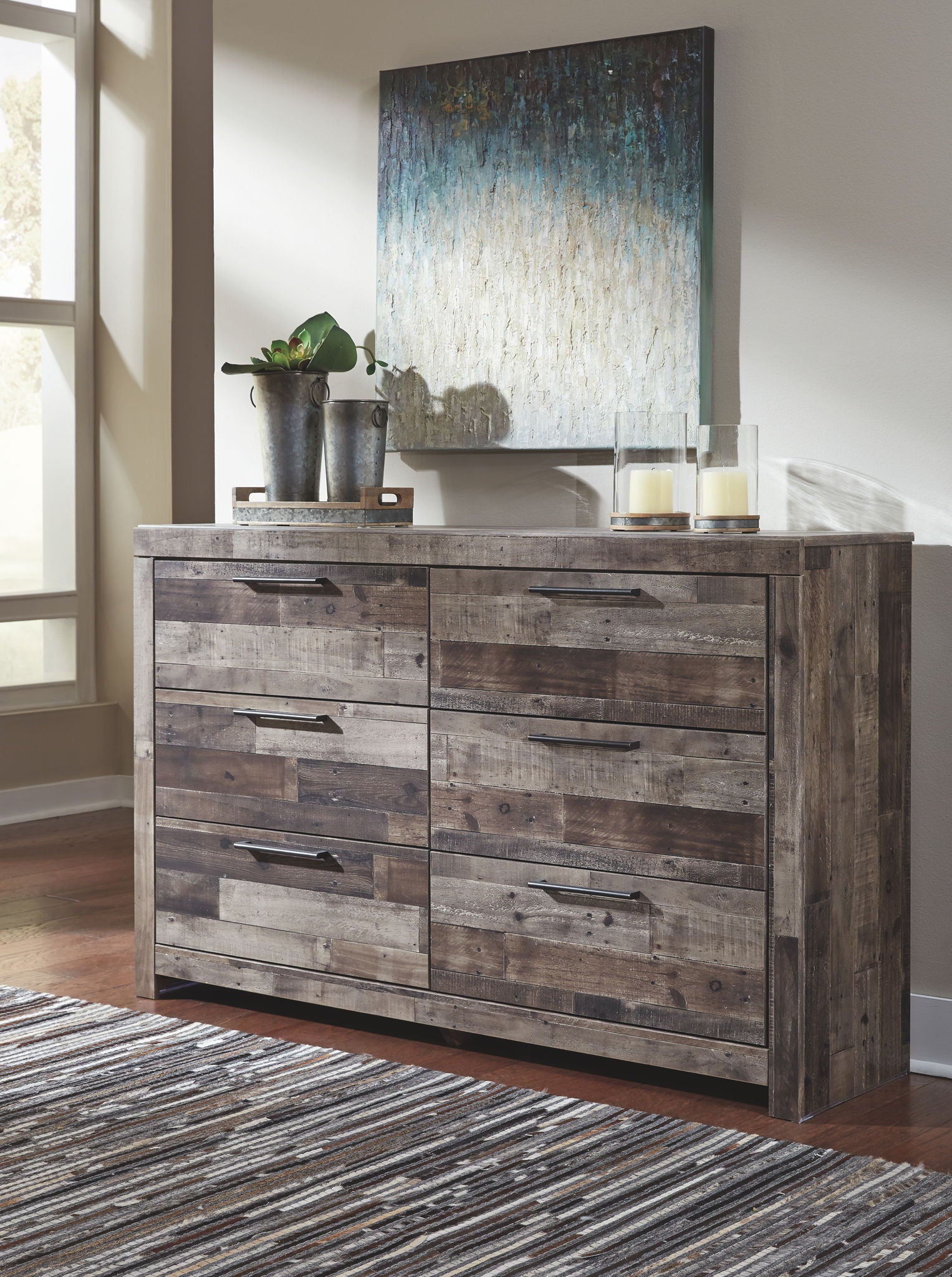 Derekson - Dresser, Mirror - Hornell Furniture Outlet