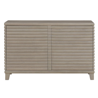 Lily - Server - Gray - Hornell Furniture Outlet