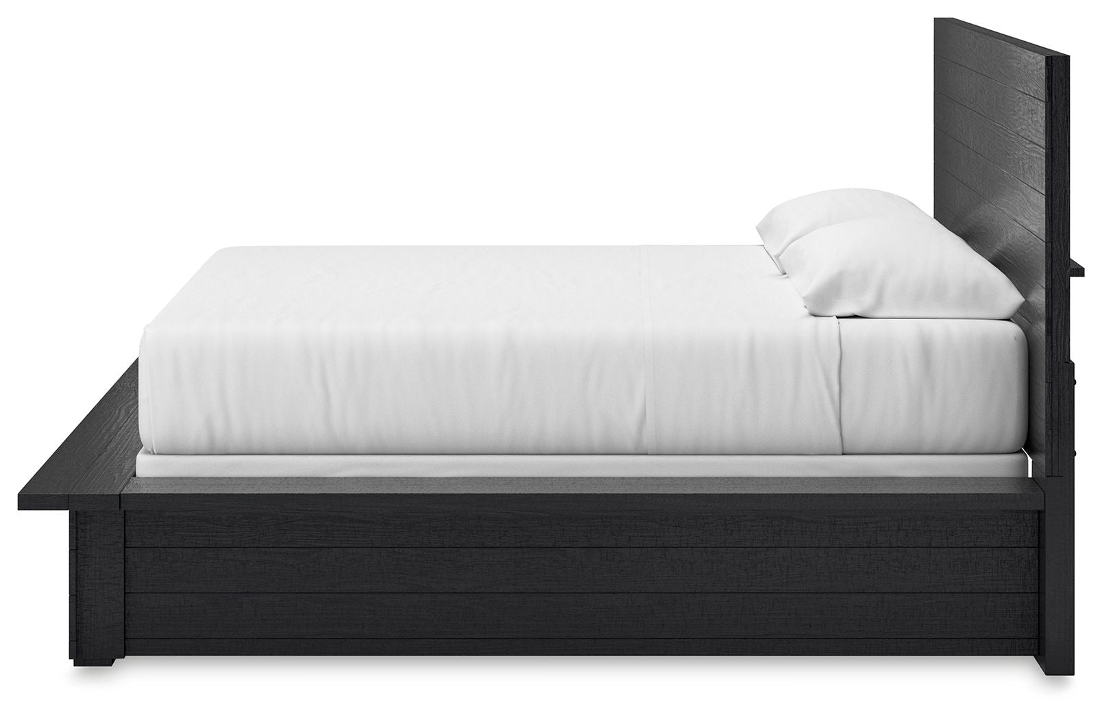 Londer - Black - King Panel Bed - Hornell Furniture Outlet
