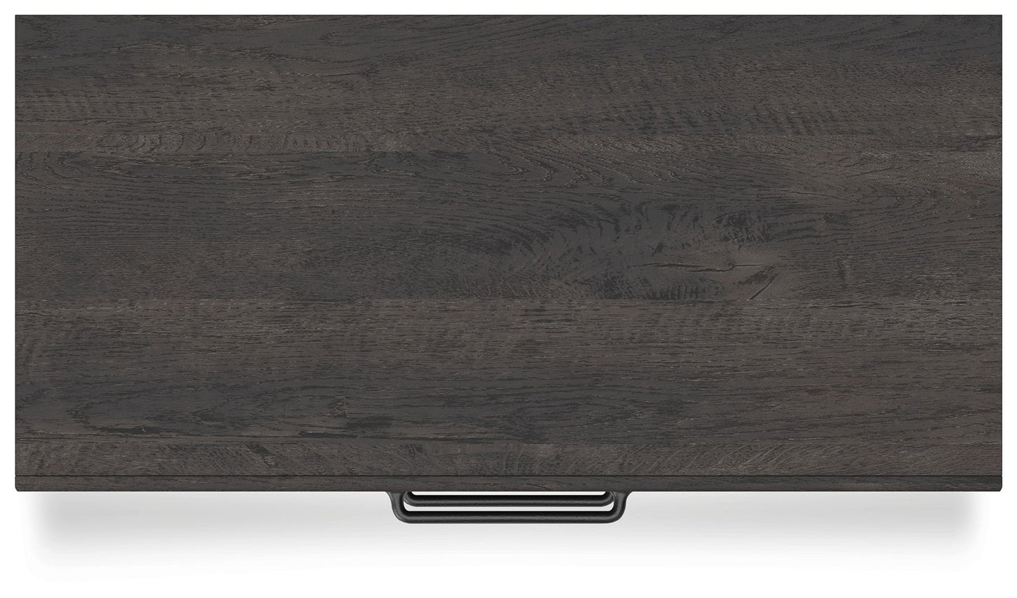Hollivern - Dark Gray - Five Drawer Chest - Hornell Furniture Outlet